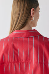 Vale Shirt Red Stripe | VRG GRL US