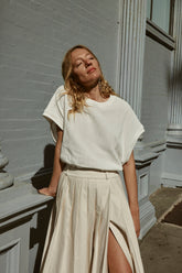Lori Waffle Tank White | VRG GRL discount