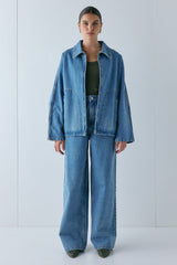 Hayden High Rise Denim Jeans Blue | VRG GRL sale
