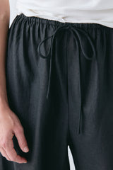Raya Linen Pants Black | VRG GRL US