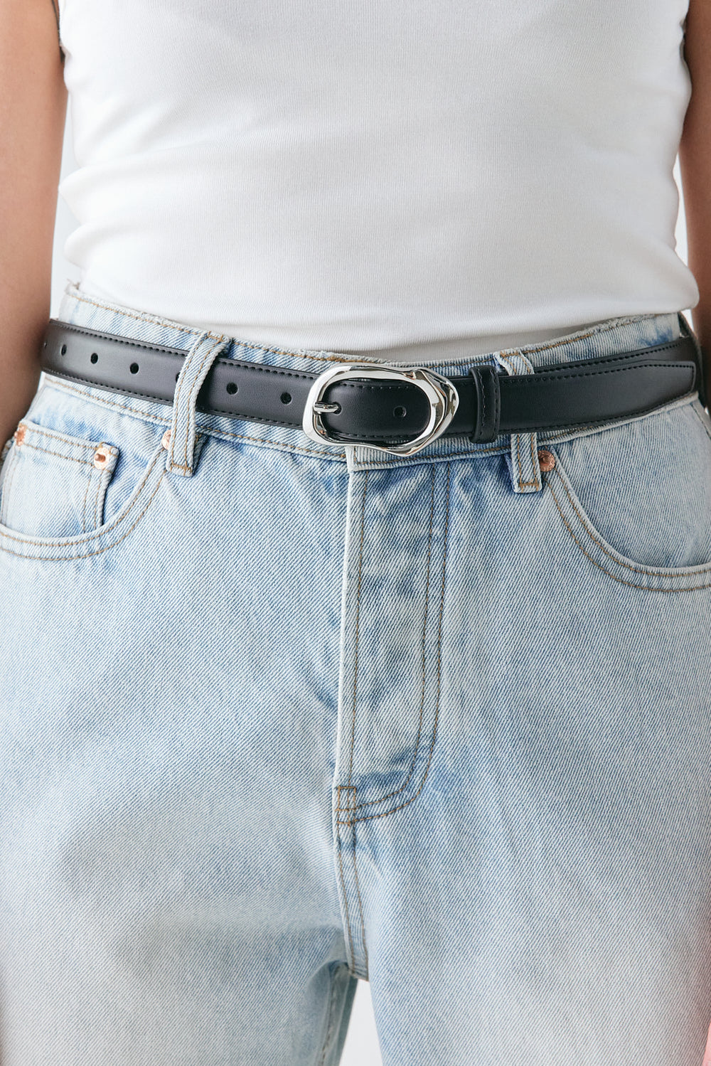 Mali Leather Belt Black | VRG GRL discount