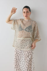 Arden Sequin Top Cream | VRG GRL for sale