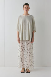 Willow Tee Grey Stripe | VRG GRL for sale