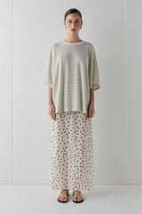Willow Tee Grey Stripe | VRG GRL for sale