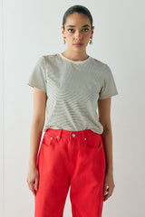 Lennox Tee Black Stripe | VRG GRL discount
