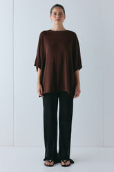 Willow Knit Tee Chocolate | VRG GRL near me