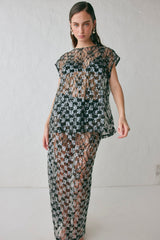 Devyn Sequin Top Black | VRG GRL for sale