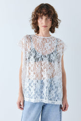 Devyn Sequin Top White | VRG GRL on sale
