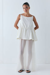 Indi Top Crinkle Cream | VRG GRL online