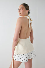 Prue Linen Top Cream | VRG GRL online