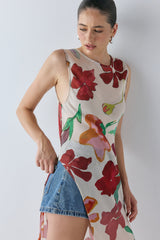 Carolina Sheer Top Poppy | VRG GRL near me