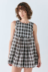 Juliet Tunic Top Check | VRG GRL on sale