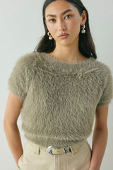 Nadine Knit Top Smoke | VRG GRL online