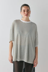 Willow Tee Khaki Stripe | VRG GRL for sale