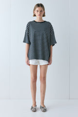 Willow Tee White Stripe | VRG GRL for sale