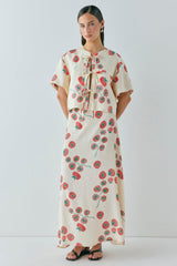 Portia Linen Smock Top Roma | VRG GRL US