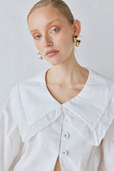 Mae Blouse White | VRG GRL sale