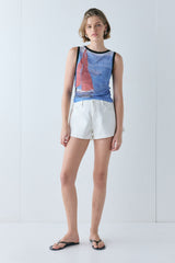 Alexia Mesh Top Sail | VRG GRL discount