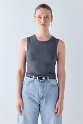 Mona Tank Charcoal | VRG GRL near me