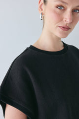 Lori Waffle Tank Black | VRG GRL on sale