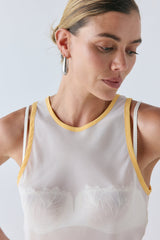 Pamela Sheer Top Cream | VRG GRL US
