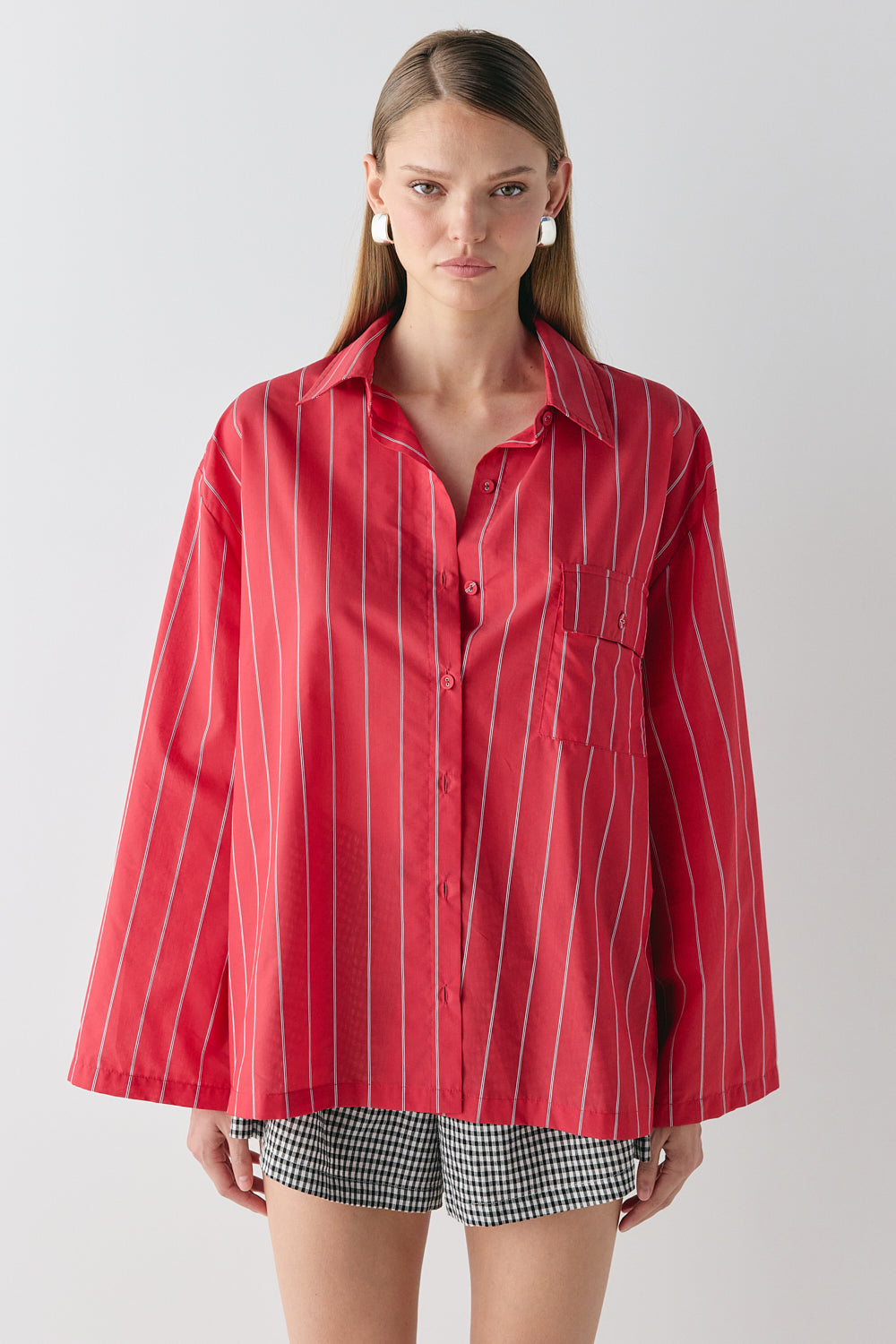 Vale Shirt Red Stripe | VRG GRL sale