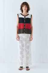 Bridgette Knit Vest Stripe | VRG GRL US