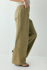 Hart High Rise Denim Jeans Khaki | VRG GRL for sale