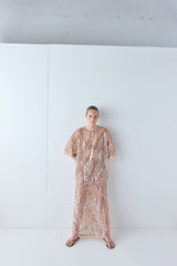Vilma Sequin Maxi Skirt Bronze | VRG GRL US