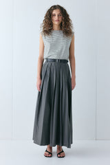 Delphi Maxi Skirt Charcoal | VRG GRL sale