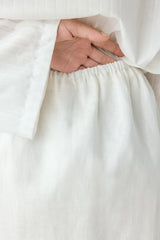 Jovi Linen Mini Skirt White | VRG GRL discount