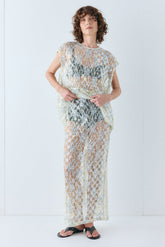 Devyn Sequin Midi Skirt Lace | VRG GRL discount