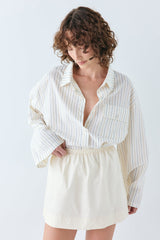 Elka Mini Skirt Cream | VRG GRL online