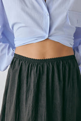 Solara Midi Skirt Black | VRG GRL sale