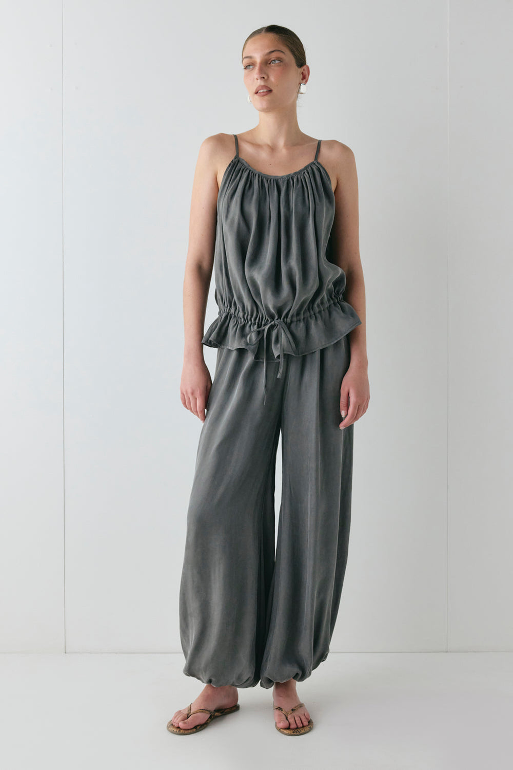 Tara Pants Slate | VRG GRL on sale