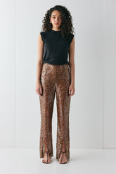 Eden Sequin Pants Brown | VRG GRL near me