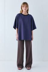 Macy Pants Brown Stripe | VRG GRL on sale