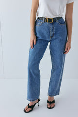 Lenah High Rise Denim Jeans Blue | VRG GRL for sale