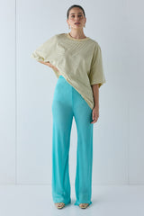 Remi Sheer Pants Aqua | VRG GRL US
