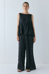 Raya Pants Crinkle Black | VRG GRL discount