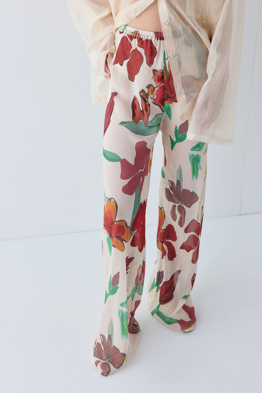 Remi Sheer Pants Poppy | VRG GRL near me