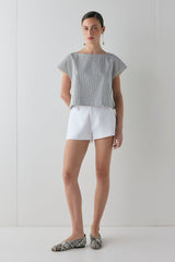 Levy Linen Shorts White | VRG GRL discount