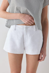 Levy Linen Shorts White | VRG GRL discount