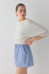 Annika Shorts Blue Stripe | VRG GRL online