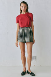 Freda Shorts Black Check | VRG GRL near me