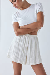Annika Shorts Crinkle Cream | VRG GRL discount