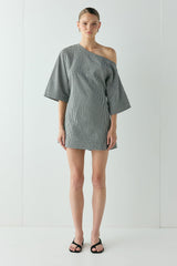 Mara Mini Dress Black Check | VRG GRL sale