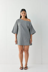 Mara Mini Dress Black Check | VRG GRL sale