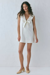 Anja Mini Dress Cream | VRG GRL discount