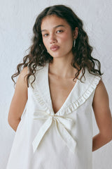 Anja Mini Dress Cream | VRG GRL discount